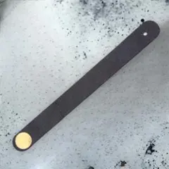 ギター用 ネックストラップホルダー レザー ストラップ ブラック 汎用品 ベルト