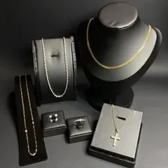 ネックレス　まとめ売り　セット　ピアス　アクセサリー　ゴールド　リング　H2