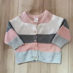 H&M ボタン付きカーディガン 4-6M