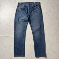 【美品】オアスロウ　デニムパンツ　Lot 107　セルビッジ　XL　大きいサイズ