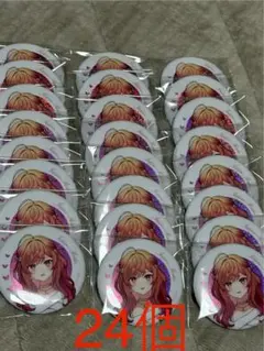 学マス】姫崎莉波 スイパラ 海の家 グリッターラメ缶バッジ 24個 未