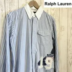 Ralph Lauren ラルフローレン ストライプ 長袖クレリックシャツのサムネイル