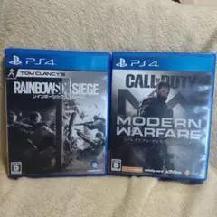 【２枚セット】PS4 レインボーシックス シージ & コールオブデューティ