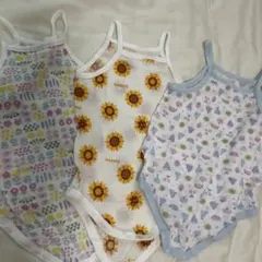 キャミソールロンパース　肌着　3枚セット