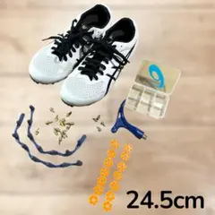 【美品】アシックス/エフォート 陸上スパイク 24.5cm