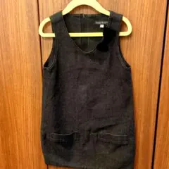 bebe ダークグレー ジャンバースカート 1110サイズ