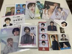 なにわ男子　道枝駿佑　43点　まとめ売り 厚紙　クリアカード　シール　特典