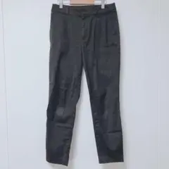 human woman カジュアルパンツ　シンプル　ストレート　ブラック　M