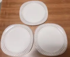 NORITAKE ノリタケ バーサトーン クローバー 24.5cm 平皿 3枚