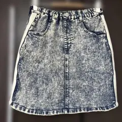 【MPS】インナーパンツ付き デニム風ストレートスカート 155