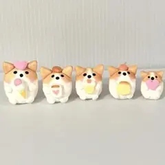 ころころコーギーさんのおうちカフェ＊ちょこんと置物シリーズ＊ハンドメイドのサムネイル
