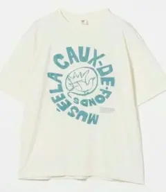 ＜6 ROKU＞ クリーム色 グラフィックTシャツのサムネイル