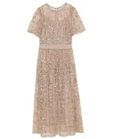 【snidel】エンブロイダリーレースドレス