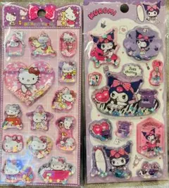 【1セットのみ♡】キティ　クロミ　シャカシャカウォーターシール　正規品あり