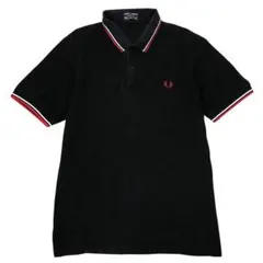 90s フレッドペリー ビンテージ半袖ポロシャツ イングランド製 リブライン