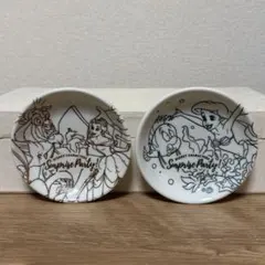 ディズニー 豆皿セット ミッキー くまのプーさん 美女と野獣 リトル・マーメイド