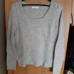 ★値下げ↓★＊LOWRY'S FARM＊杢薄グレーのセーター＊