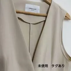 OPAQUE.CLIP オペークドットクリップ　ノーカラーVネックジレ