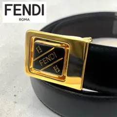 新品/未使用】FENDI フェンディ / イエローレザーベルト リバーシブル