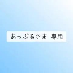 あっぷるさま 専用のサムネイル