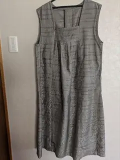 着物リメイク 前ファスナー開き ジャンパースカート