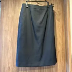 PLST シンプル タイトスカート ネイビー　M