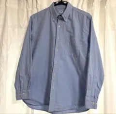 ユニクロ/ボタンダウンシャツ M/ブルー