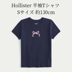 新品 Hollister ホリスター 半袖 Tシャツ リボン ネイビー 130のサムネイル