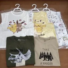 ポケモン　ユニクロ　ピカチュウ　Tシャツ　110㎝　セット　新品未使用