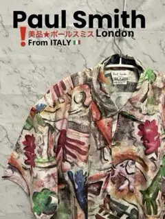 美品★Paul Smith Londonポールスミス ITALY M〜L 男女のサムネイル