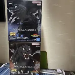 東宝怪獣シリーズ 鎮座獣 EX ゴジラ 2001 フィギュア 2種セット