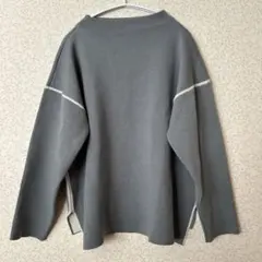 ロペピクニック　グリーン　スリット入り 長袖ニット　38