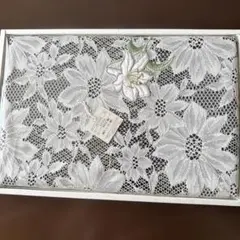花柄レーステーブルクロス 50x80cm