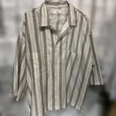 WEGO ストライプ オーバーサイズシャツ Lサイズ