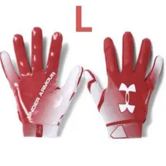 【L】UA SPOTLIGHT 2018 レッド・ホワイト アメフト グローブ