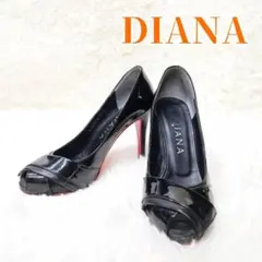 ダイアナ ハイヒール パンプス レッドソール エナメル オープント 21.5㎝