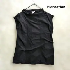 Plantation プランテーション カットソー 黒Ｍフレンチスリーブ日本製のサムネイル
