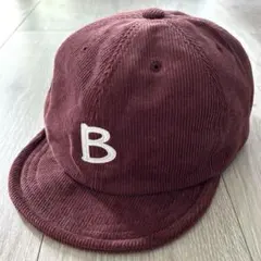 ファビュラス ◾️美品◾️ コーデュロイ　アンパイアキャップ　えんじ　ユニセックス