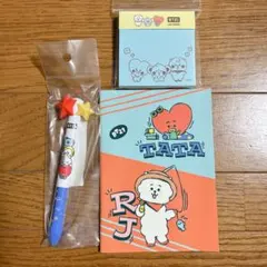 新品！BT21＊2色ボールペン 付箋 ミニノート 3点セット