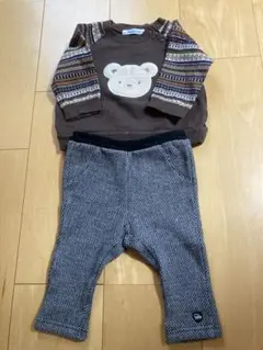 familiar トレーナーとパンツセット 70