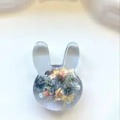 うさぎちゃん レジン ハンドメイド ヘアゴム - メルカリ
