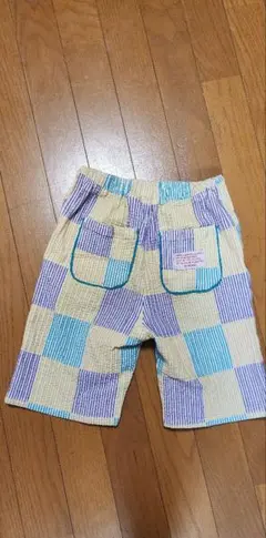 チェック柄 ハーフパンツ ショートパンツ 130