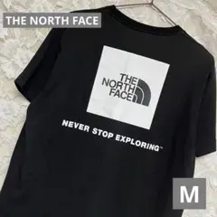 THE NORTH FACE M 半袖Tシャツ スクエアロゴ ブラック