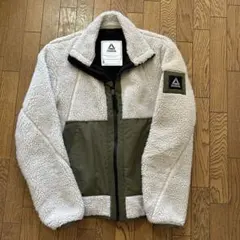 Reebok ボアジャケット S ホワイト/オリーブ