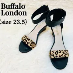 バッファローロンドン レオパード柄 ウェッジサンダル 23.5 厚底