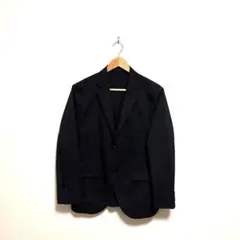 UNIQLO 感動ジャケット　コットンライク　スリムフィット　S 黒　ブラック