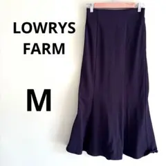 LOWRYS FARM ローリーズファーム　黒 フレアロングスカート　キレイ　M