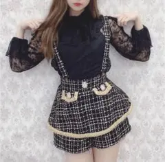 swankiss キュロット　ショートパンツ　ブラック