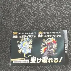 ポケモン 色違いコライドン　ミライドン