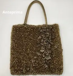 Anteprima アンテプリマ　ワイヤーバッグ ゴールド　花柄